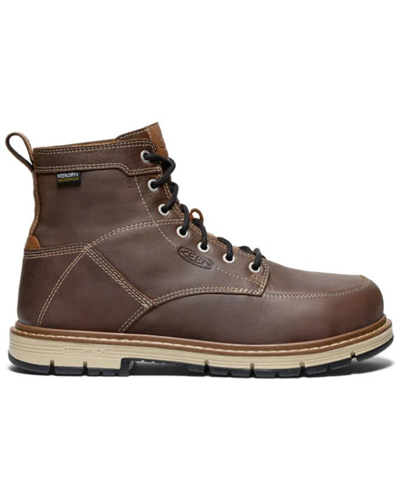 Keen Men's San Jose 6" Waterproof Work Boots - Aluminum Toe