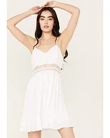 Jolt Women's Crochet Waist Mini Dress