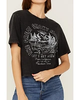 Cleo + Wolf Women's Great Smoky Mountains Graphic Boxy Crop Tee