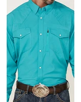 RANK 45® Men's Roughie Tech Long Sleeve Pearl Snap Western Shirt