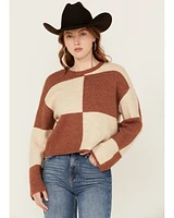 White Crow Women's Checkerboard Sweater