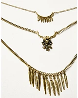 Shyanne Women's Soleil Steer Head Layered Necklace