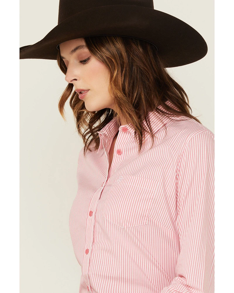 Ariat Women's Kirby Striped Long Sleeve Button-Down Stretch Western Shirt
