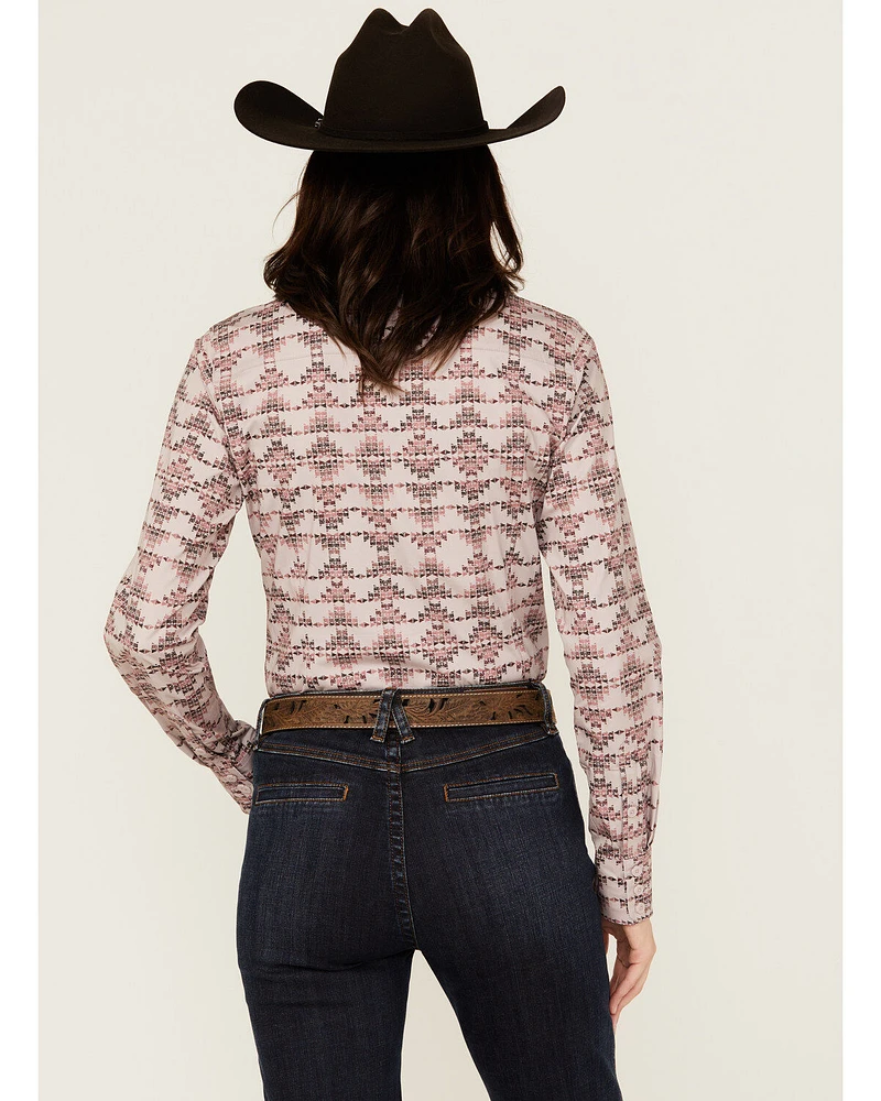 Ariat Women's Kirby Southwestern Print Long Sleeve Button-Down Stretch Western Shirt