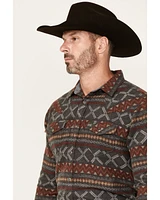 Cody James Men's Stand Tall Southwestern Print Long Sleeve Snap Western Shirt