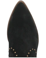 Dingo Women's Miss Priss Studded Suede Booties - Round Toe
