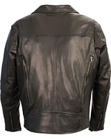 Milwaukee Leather Men's Lightweight Extra Long Biker Jacket - Big 5X