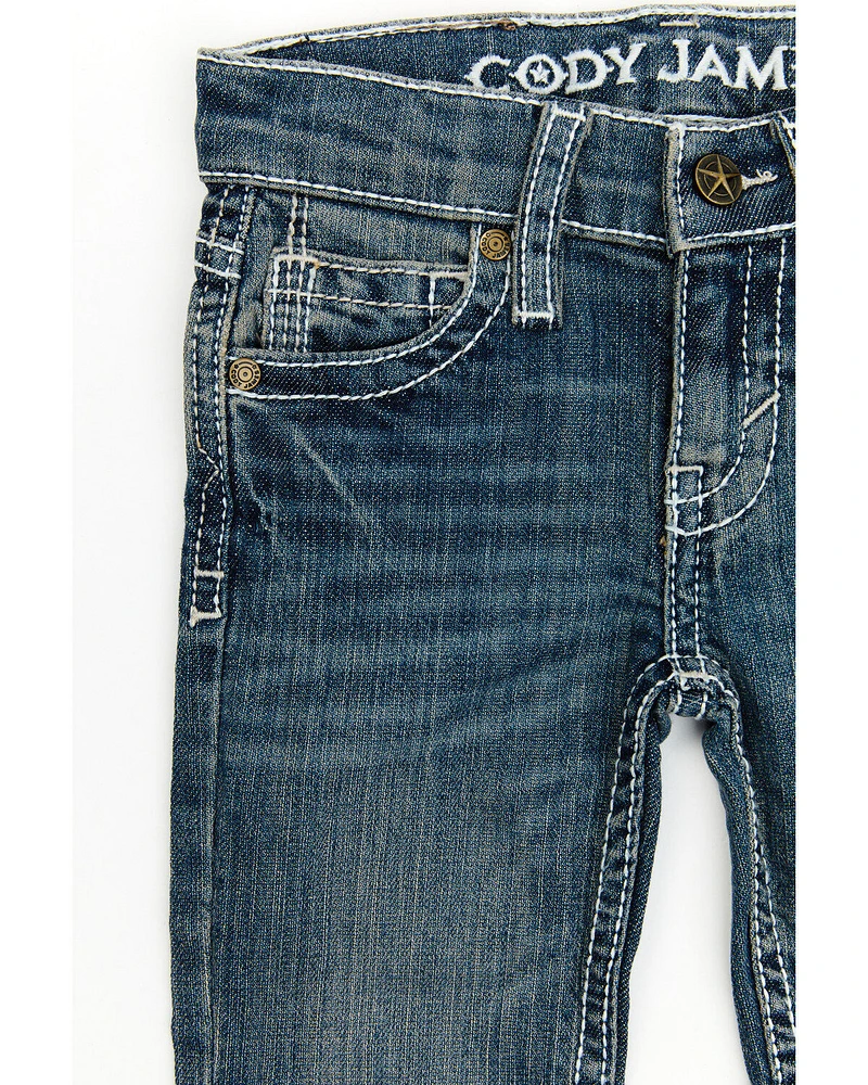 Cody James Toddler Boys' Stone Cold Wash Slim Boot Stretch Jeans - Infant &