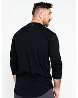 Hawx Men's Logo Crew Long Sleeve Work T-Shirt