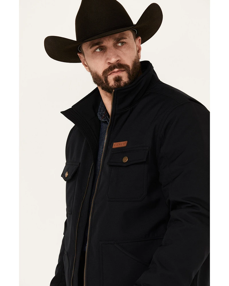 Cinch Men's Textured Poly Concealed Carry Zip Softshell Jacket