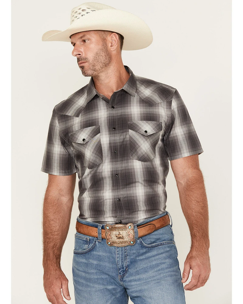 Pendleton Men's Boot Barn Exclusive Frontier Plaid Print Short Sleeve Snap Western Shirt