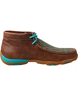 Twisted X Women's Diamond Stitched Lace-Up Moccasins