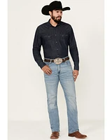 Wrangler Retro Men's Light Wash Flintlock Slim Bootcut Stretch Denim Jeans - Long