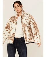 Idyllwind Women's Casey Reversible Faux Suede and Sherpa Zip-Up Jacket