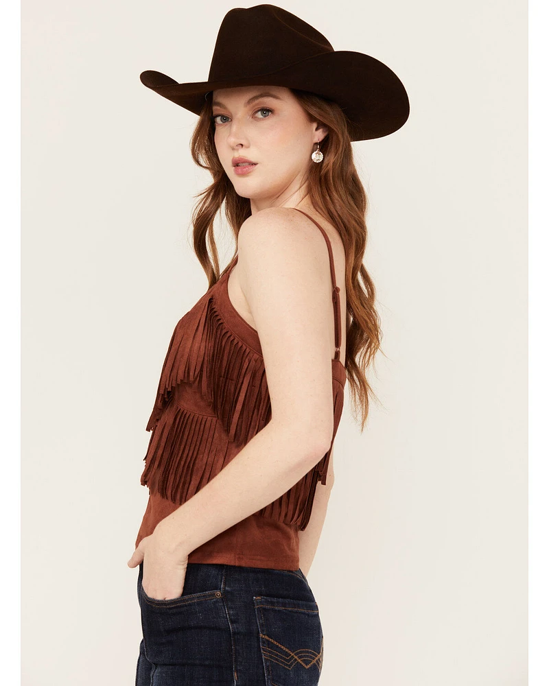Idyllwind Women's Stafford Faux Suede Fringe Tank
