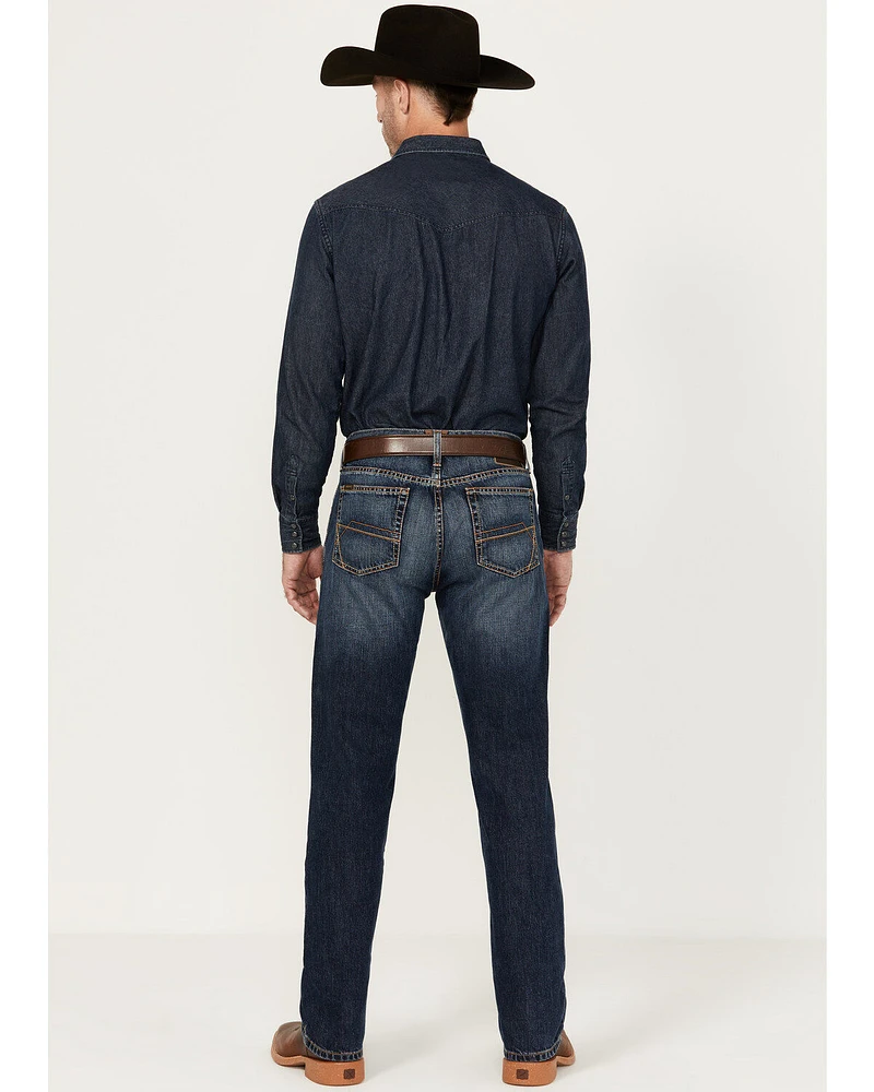 Ariat Men's M2 Bradford Cleveland Dark Wash Relaxed Bootcut Rigid Jeans - Big