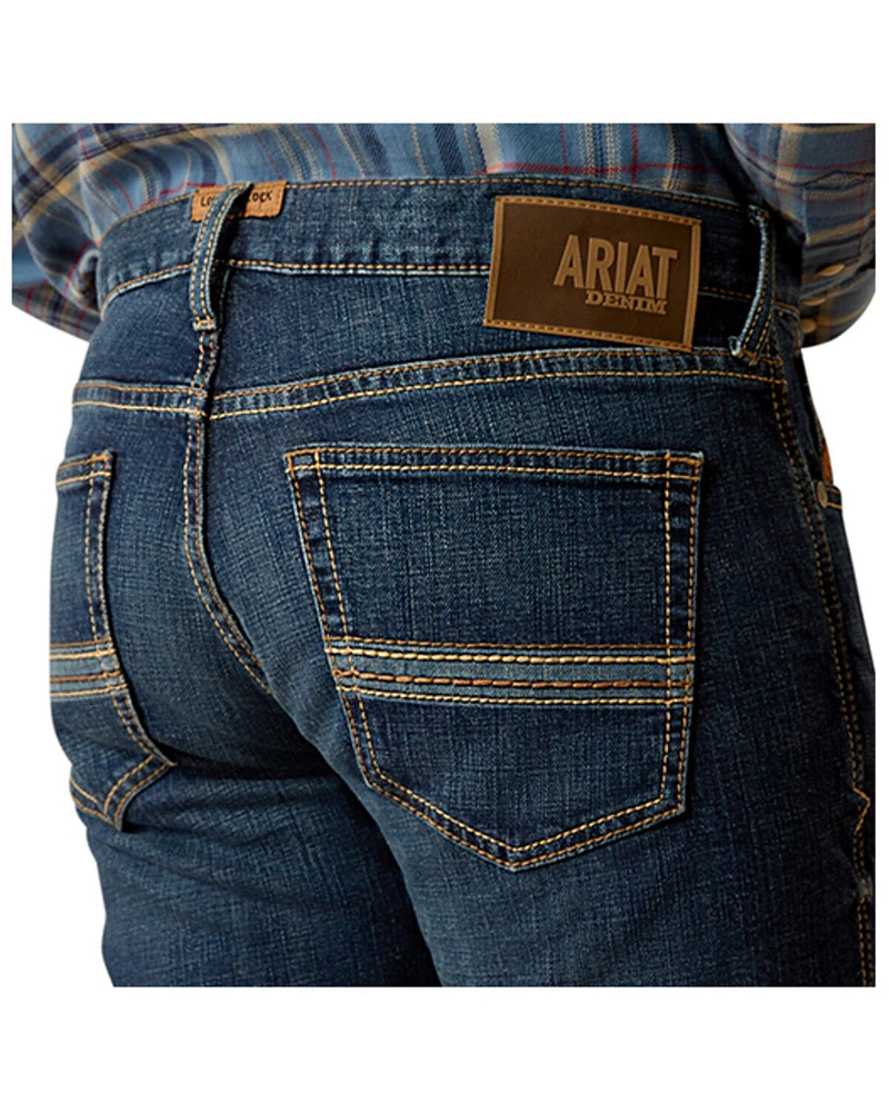 Ariat Men's M7 Quest Tucker Dark Wash Slim Straight Stretch Denim Jeans