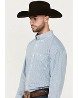 Wrangler Men's Classics Plaid Print Long Sleeve Button-Down Western Shirt