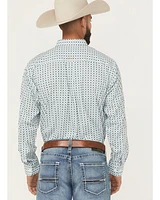 Ariat Men's Team Franklin Geo Print Long Sleeve Button-Down Western Shirt