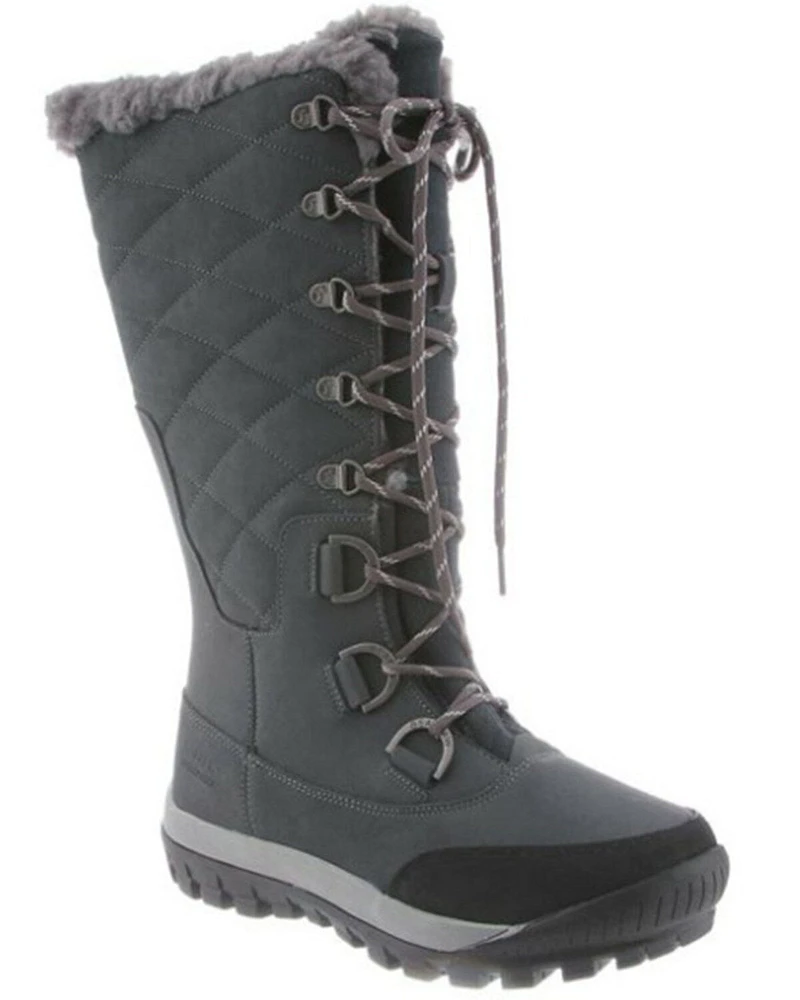 Bearpaw Women's Isabella 12" Waterproof Lace-Up Boots - Round Toe