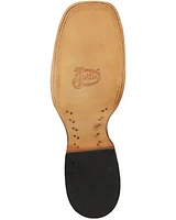 Justin Men's King Kango Exotic Full-Quill Ostrich Western Boots - Broad Square Toe