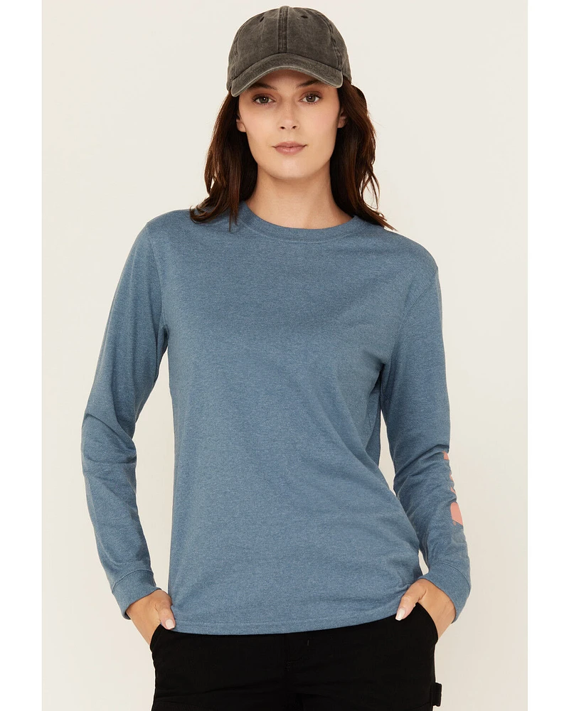 Carhartt Women's Loose Fit Heavyweight Long Sleeve Graphic Work Shirt