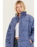 Wrangler Women's Corduroy Oversized Puffer Jacket