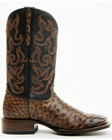 Cody James Men's Exotic Full Quill Ostrich Western Boots - Broad Square Toe