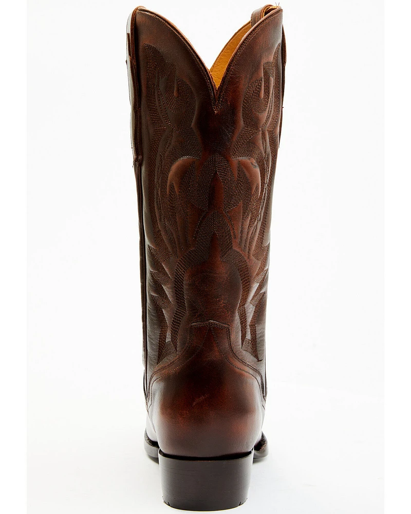 El Dorado Men's Calf Leather Western Boots - Round Toe