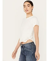 Free People Women's Call Me Baby Short Sleeve Tee