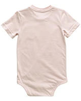Carhartt Infant Girls' Solid Short Sleeve Snap Onesie