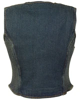 Milwaukee Leather Women's Side Stretch Zipper Front Denim Vest