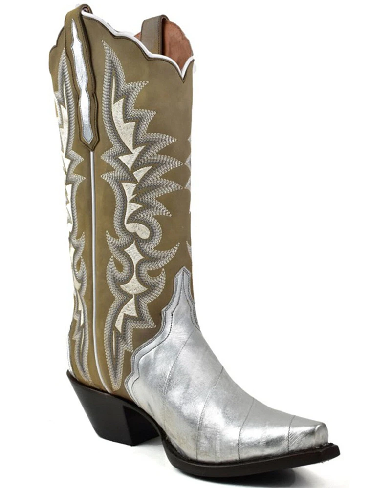 Dan Post Women's Eel Exotic Western Boot - Snip Toe