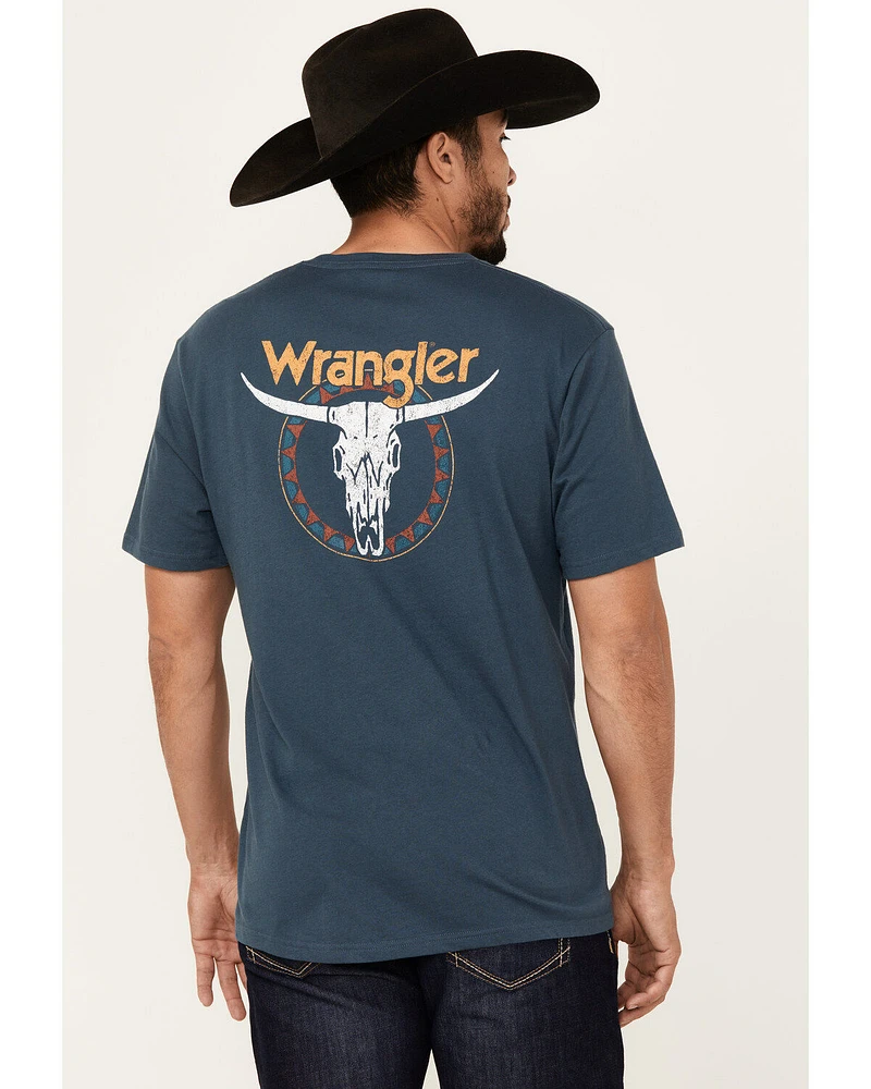Wrangler Men's Boot Barn Exclusive Steer Head Logo Short Sleeve Graphic T-Shirt