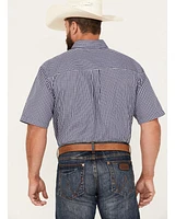 Wrangler Men's Classic Plaid Print Short Sleeve Button-Down Western Shirt