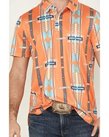 Rock & Roll Denim Men's Boot Barn Exclusive Southwestern Striped Short Sleeve Button-Down Polo