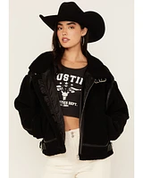 Revel Women's Sherpa Trim Moto Jacket