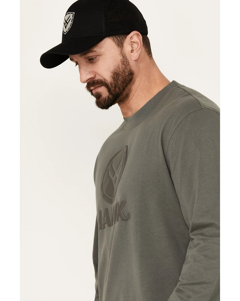 Hawx Men's Long Sleeve Graphic Work T-Shirt