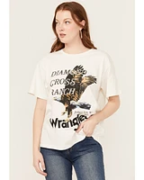 Wrangler X Diamond Cross Ranch Women's Eagle Short Sleeve Graphic Tee