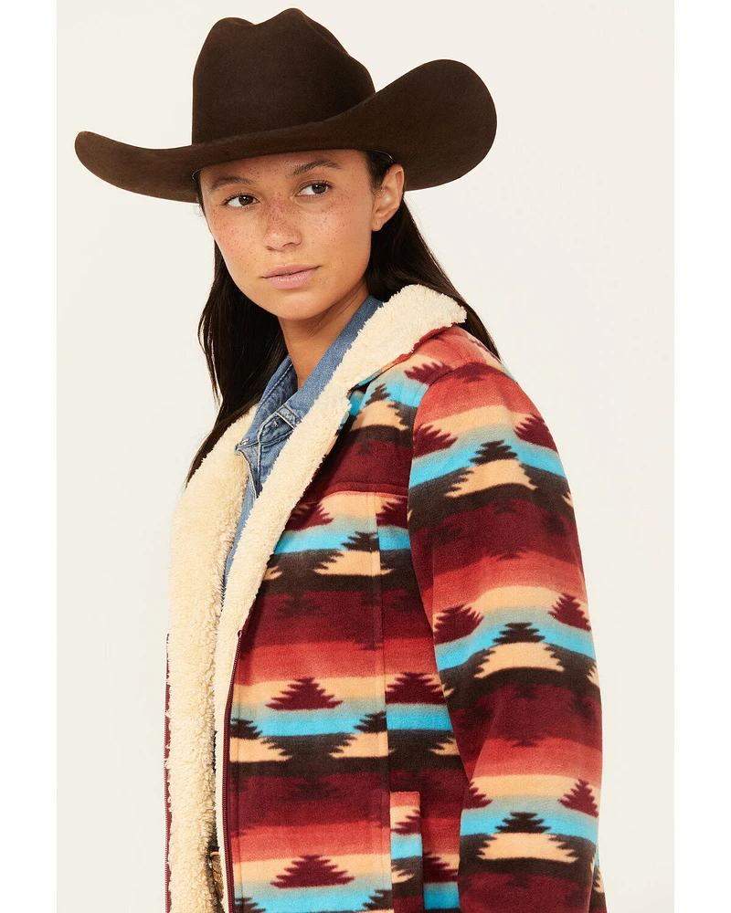 Outback Trading Co Women's Boot Barn Exclusive Southwestern Print Fleece Dawn Jacket