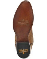 Dan Post Men's Gehrig Exotic Ostrich Western Boots - Round Toe