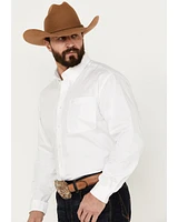 Cinch Men's Solid Long Sleeve Western Shirt