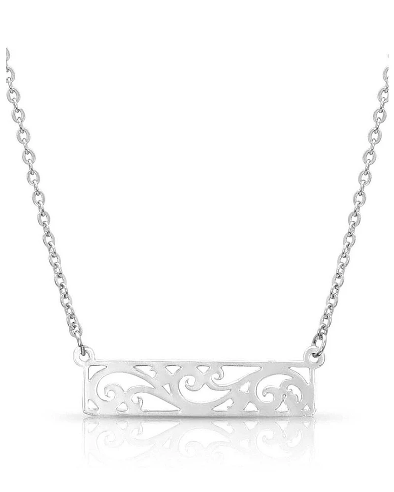 Montana Silversmiths Women's Bar None Scroll Necklace