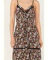 Idyllwind Women's Floral Print Sleeveless Maxi Dress