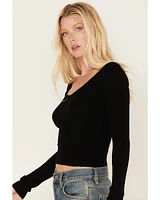 Shyanne Women's Ribbed Sweater Top