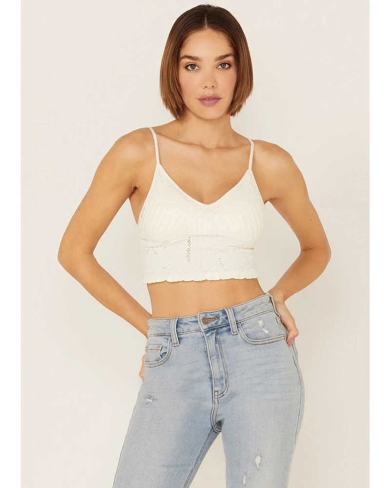 Fornia Women's Seamless Floral Bralette