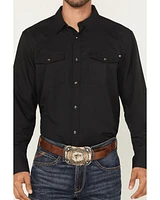 RANK 45® Men's Remming Solid Long Sleeve Snap Performance Western Shirt