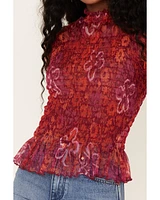 Free People Women's Hello There Floral Top