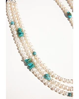 Paige Wallace Women's 3-Layer Pearl Necklace