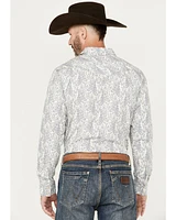 Cody James Men's Dagget Paisley Print Long Sleeve Snap Western Shirt